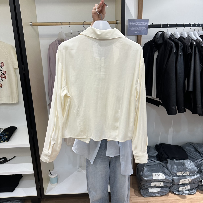 MUYBIEN韓國東大門代購女士新款推薦26春夏時尚襯衫蕾絲衫MUYBIEN襯衫/蕾絲衫