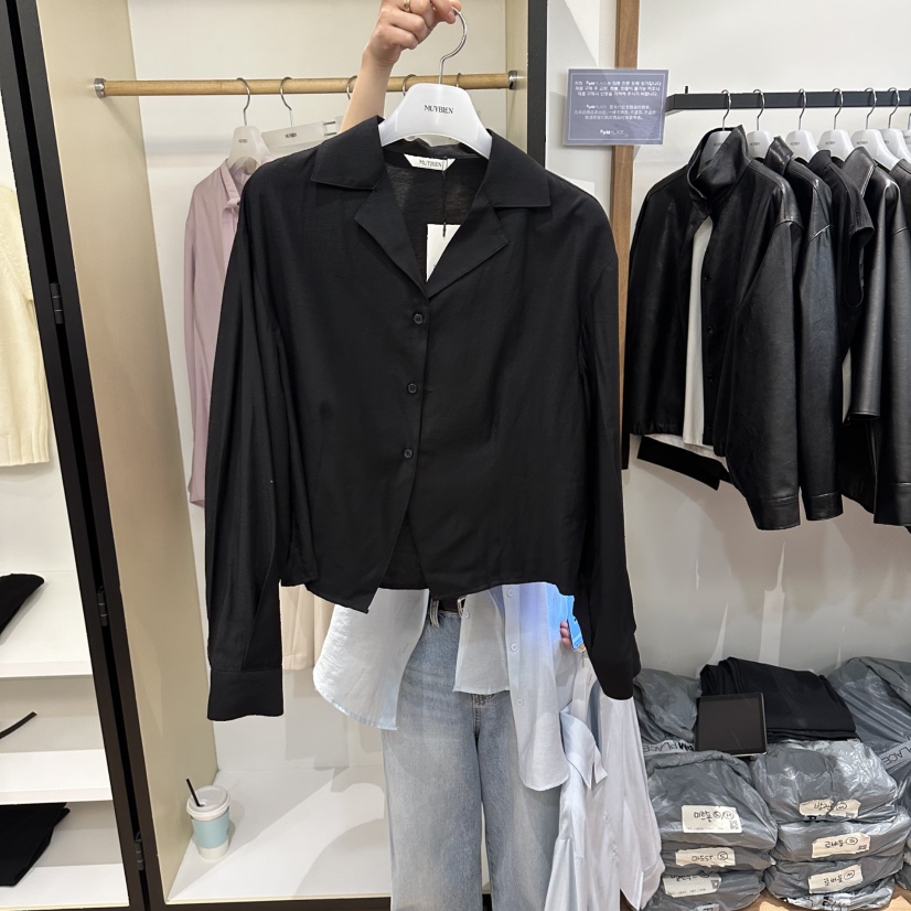 MUYBIEN韓國東大門代購女士新款推薦26春夏時尚襯衫蕾絲衫MUYBIEN襯衫/蕾絲衫圖色3