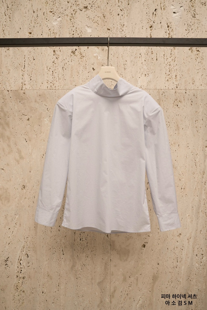 BLOSSOM韓國東大門代購女士新款休閑時尚襯衫蕾絲衫高領棉BLOSSOM襯衫/蕾絲衫圖色2