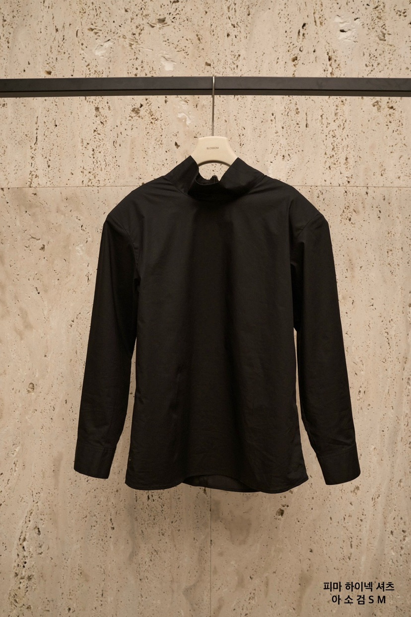 BLOSSOM韓國東大門代購女士新款休閑時尚襯衫蕾絲衫高領棉BLOSSOM襯衫/蕾絲衫圖色3