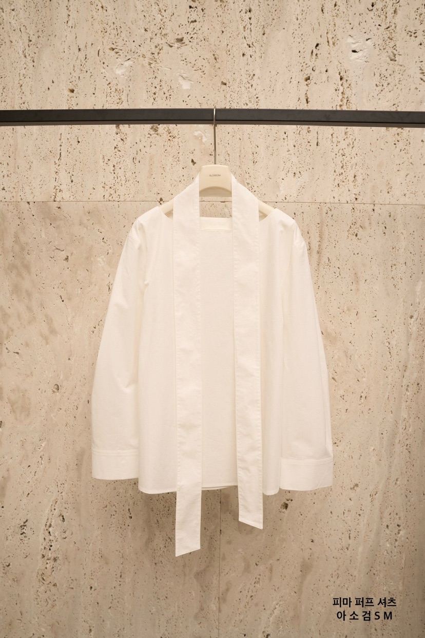 BLOSSOM韓國直郵實拍女裝新品26春夏時尚襯衫蕾絲衫含脖帶棉BLOSSOM襯衫/蕾絲衫圖色1