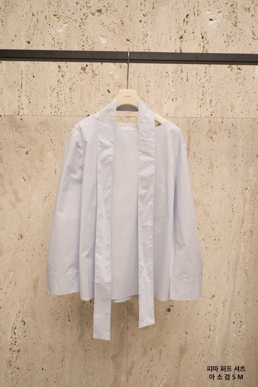 BLOSSOM韓國直郵實拍女裝新品26春夏時尚襯衫蕾絲衫含脖帶棉BLOSSOM襯衫/蕾絲衫圖色2