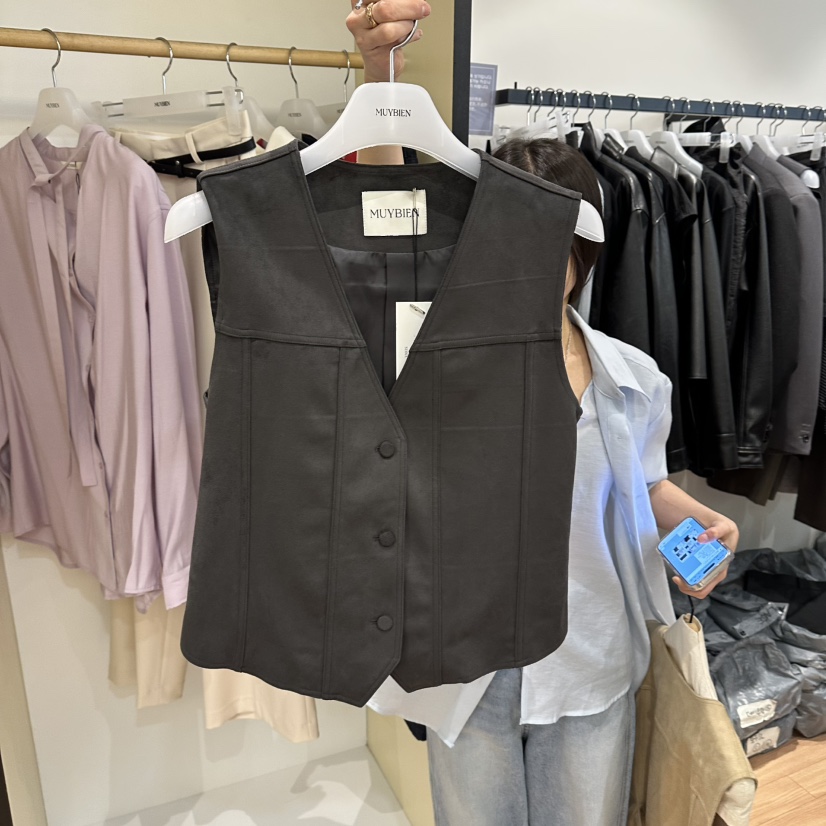 MUYBIEN韓國直郵女裝新品職業推薦人氣26春夏時尚熱賣馬甲MUYBIEN馬甲圖色2