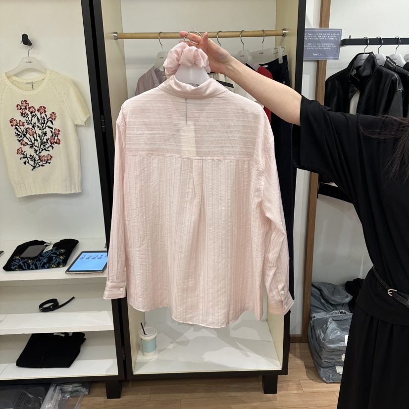 MUYBIEN韓國東大門直郵女裝新品熱賣休閑推薦26春夏襯衫蕾絲衫MUYBIEN襯衫/蕾絲衫