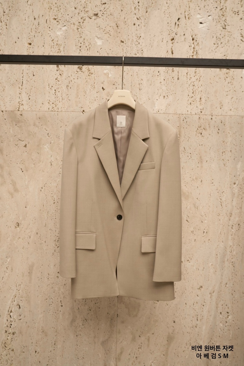 BLOSSOM韓國東大門直郵女士新品熱賣26春夏推薦職業夾克紐扣BLOSSOM夾克圖色2