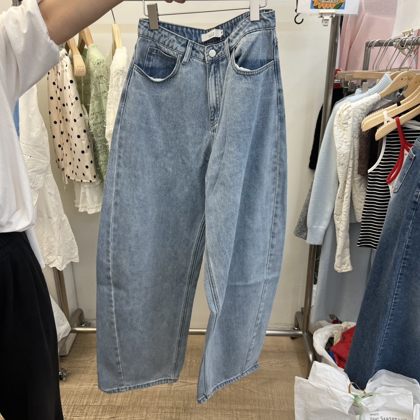 BEEN-A韓國東大門直郵女裝新品時尚推薦人氣熱賣26春夏牛仔褲BEEN-A牛仔褲圖色1