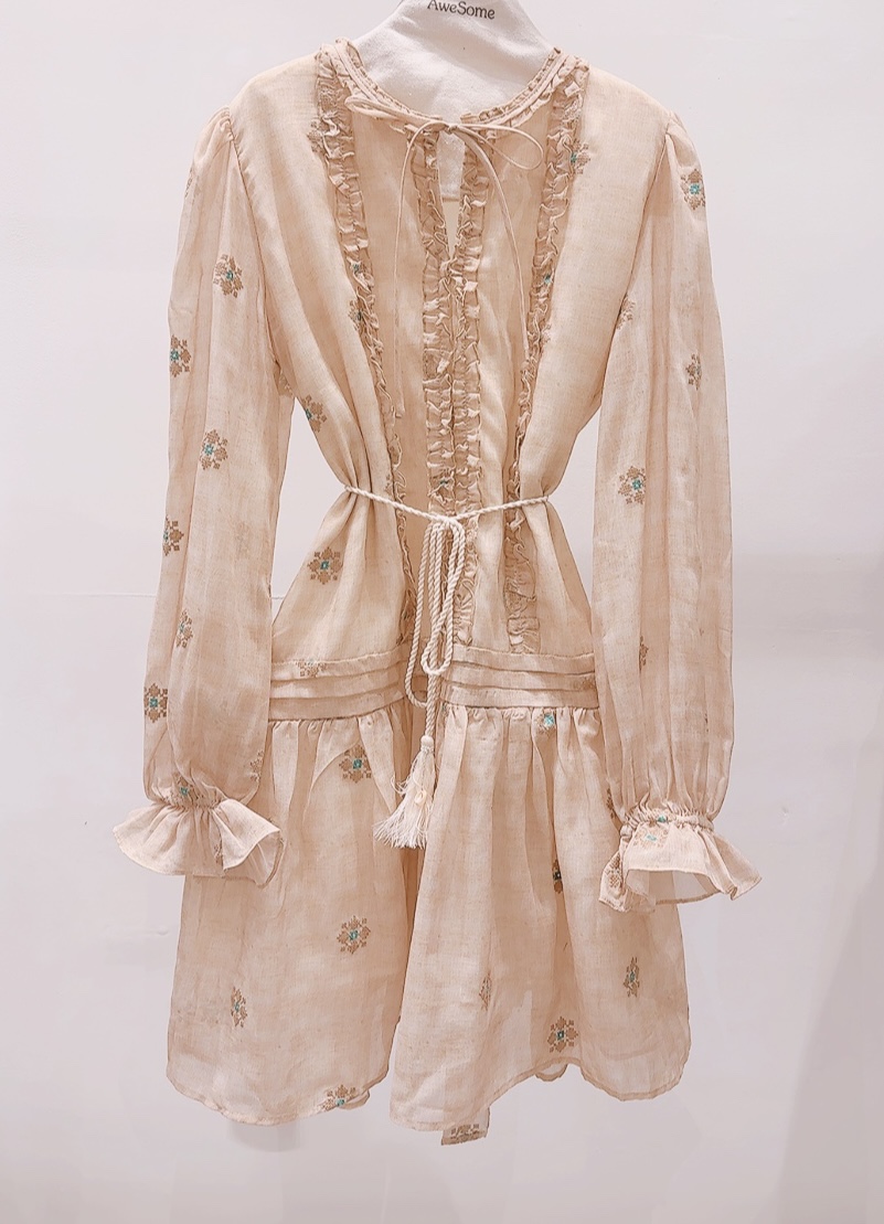 AWESOME-P韓國代購女裝新品休閑時尚26春夏連衣裙含腰帶AWESOME-P連衣裙圖色1