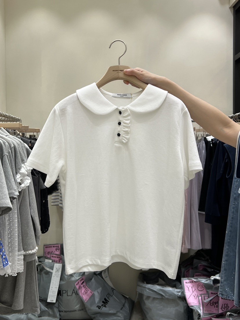 MARIE MARIE韓國直郵實拍女士新款休閑人氣職業熱賣時尚T恤MARIE MARIET恤圖色2