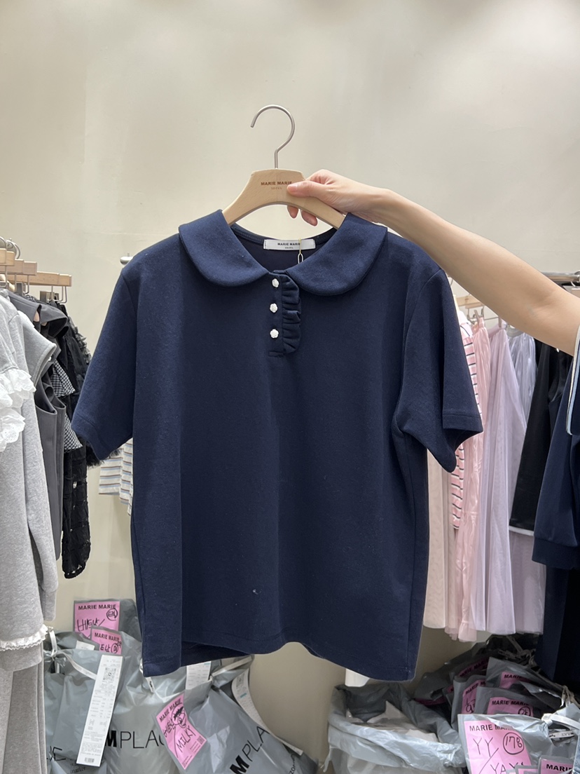 MARIE MARIE韓國直郵實拍女士新款休閑人氣職業熱賣時尚T恤MARIE MARIET恤圖色3
