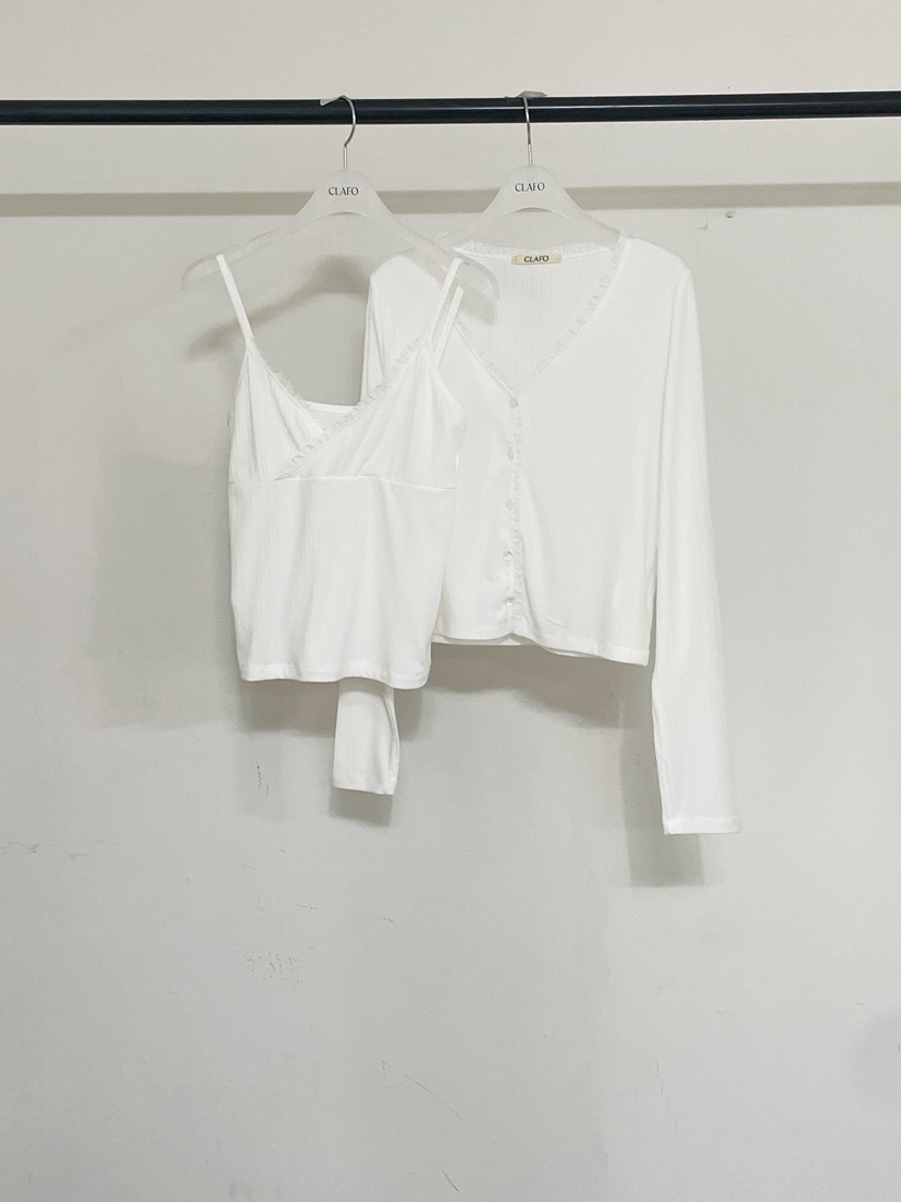 CLAFO韓國直郵女裝新品休閑熱賣職業推薦套裝兩件套套裝開衫CLAFO套裝圖色4