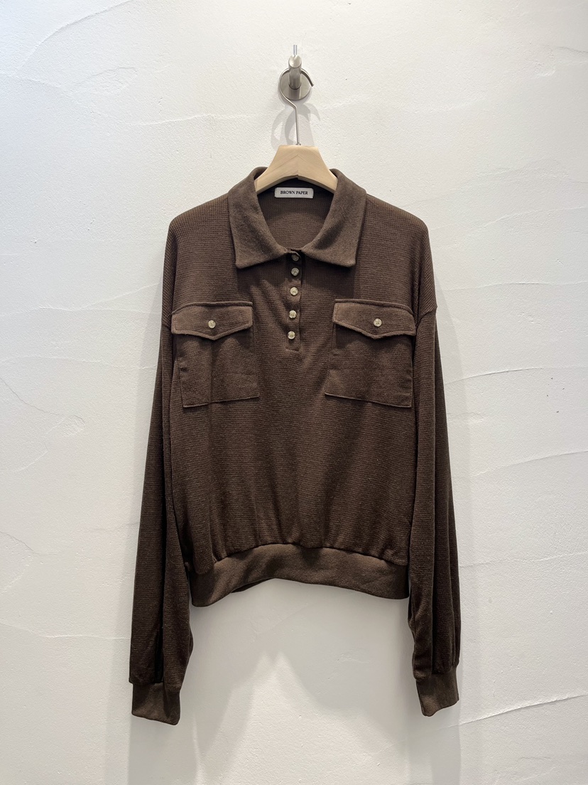 BROWN PAPER-S韓國東大門直郵女士新款26春夏時尚長袖T恤BROWN PAPER-S長袖T恤圖色3