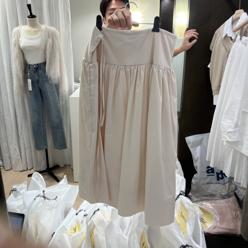 ANDYOUBROWN韓國直郵女士新品熱賣時尚半身裙中短裙百褶褶裙ANDYOUBROWN半身裙/中短裙