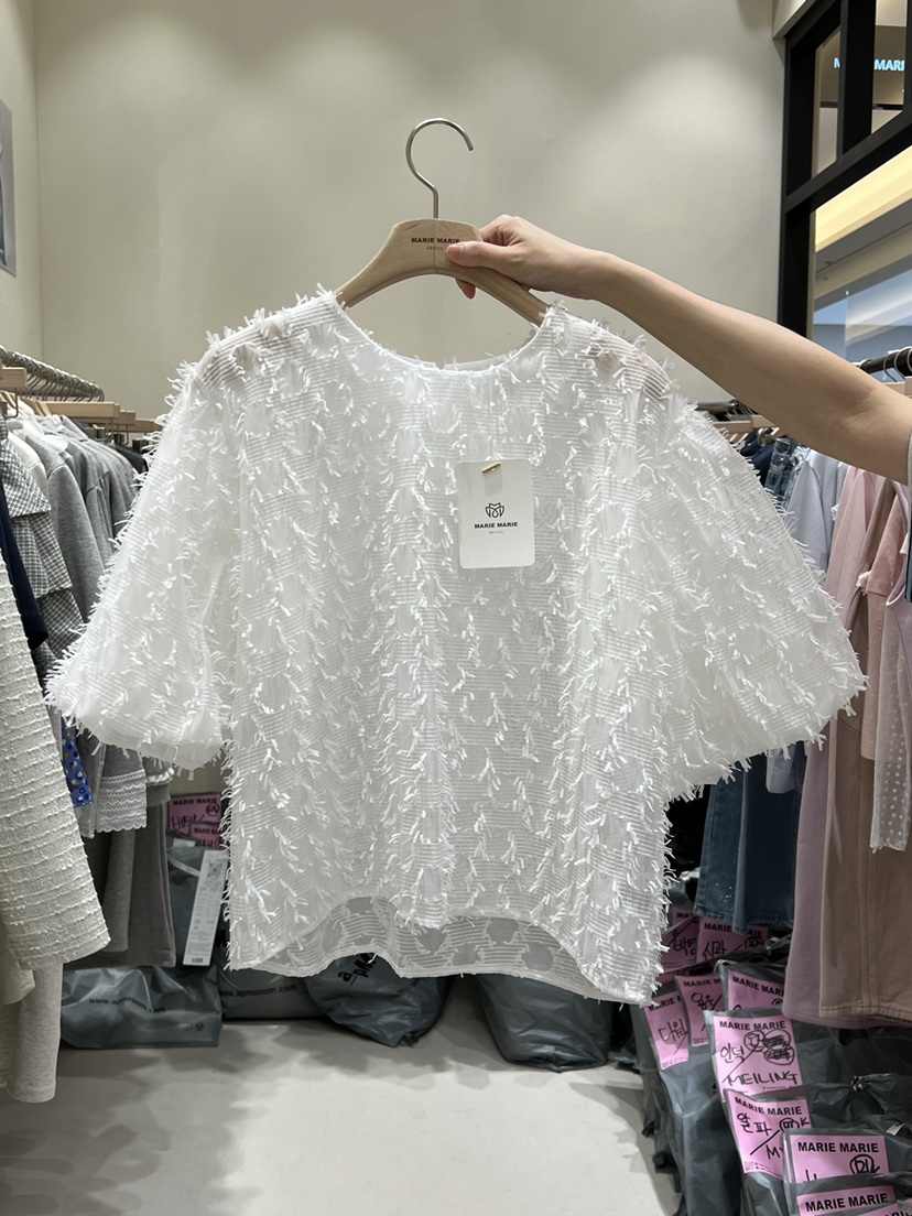 MARIE MARIE韓國直郵實拍女裝新品時尚職業襯衫蕾絲衫天絲MARIE MARIE襯衫/蕾絲衫圖色1