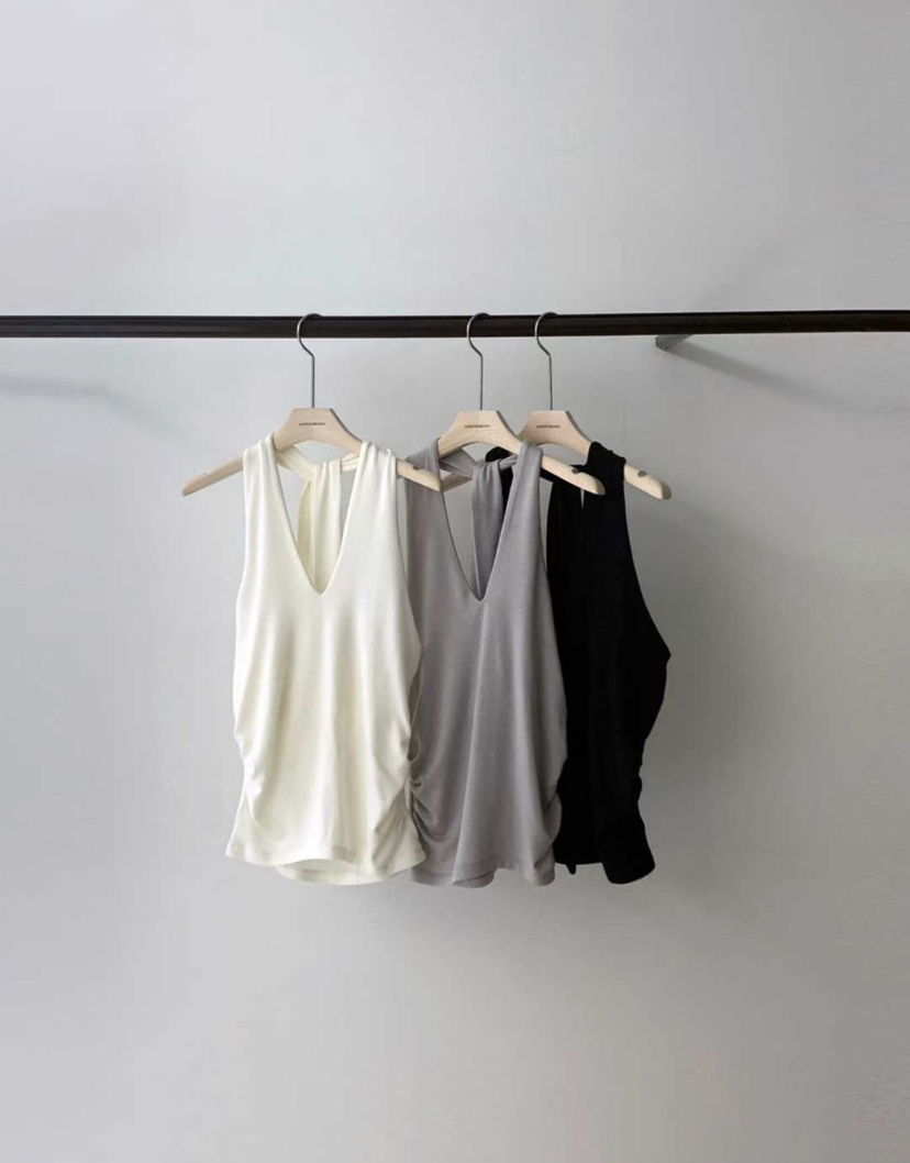 ANDYOUBROWN韓國代購女士新品職業26春夏時尚吊帶背心褶皺ANDYOUBROWN吊帶/背心圖色1左一色