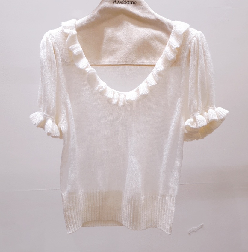 AWESOME-P韓國東大門直郵女士新品26春夏職業休閑針織衫AWESOME-P針織衫圖色3