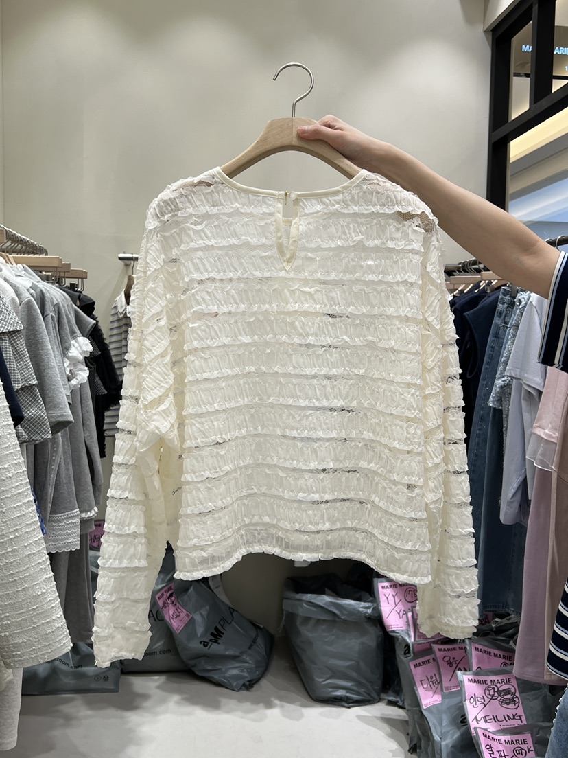 MARIE MARIE韓國東大門直郵女裝新品時尚推薦襯衫蕾絲衫MARIE MARIE襯衫/蕾絲衫