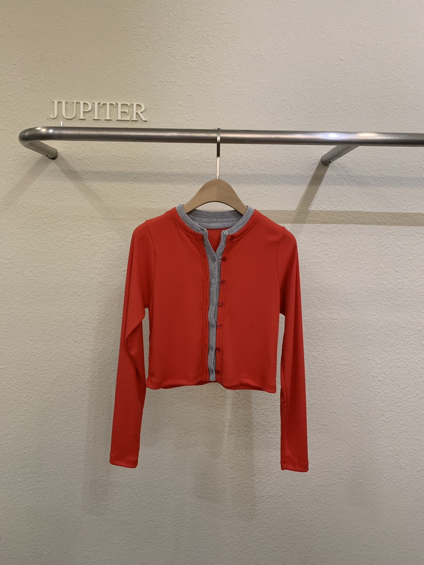 JUPITER韓國代購女裝新品熱賣人氣26春夏推薦休閑時尚針織衫JUPITER針織衫圖色1