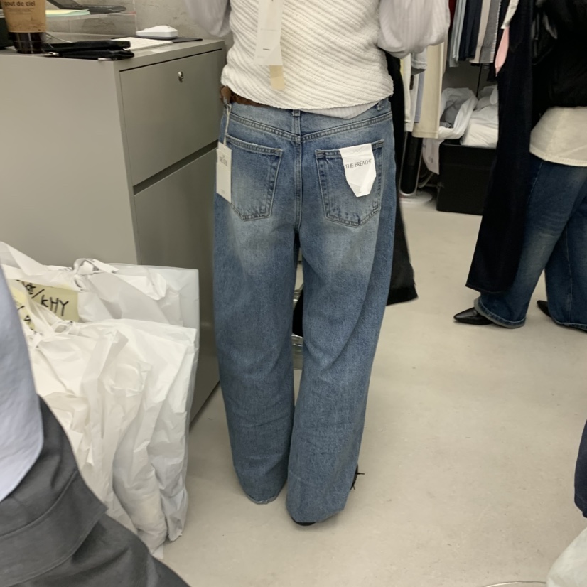 BREATHE韓國東大門直郵女士新品熱賣時尚休閑牛仔褲不含腰帶BREATHE牛仔褲