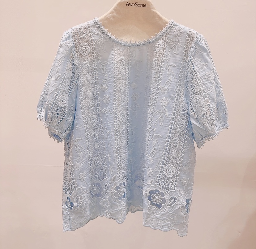 AWESOME-P韓國東大門代購女裝新款人氣推薦職業襯衫蕾絲衫AWESOME-P襯衫/蕾絲衫圖色1