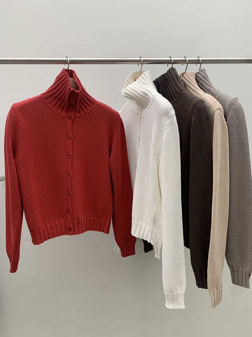 LEGACY BONE韓國直郵實拍女裝新品熱賣時尚針織衫高領開衫LEGACY BONE針織衫