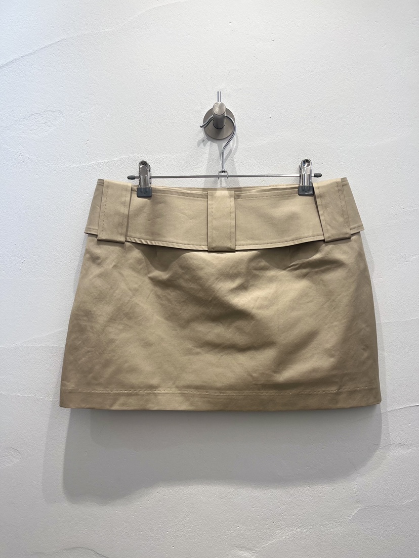 BROWN PAPER-S韓國東大門直郵女裝新款熱賣職業短裙含腰帶BROWN PAPER-S短裙