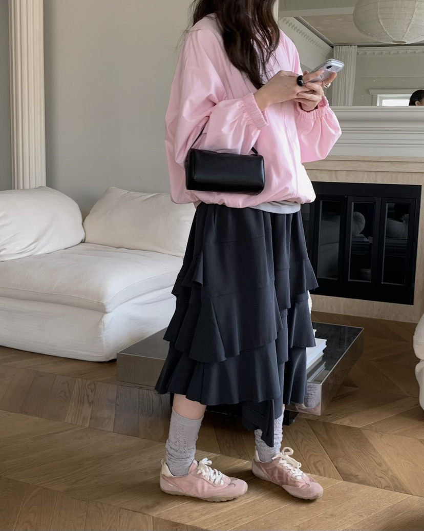 PEBBLE韓國東大門代購女裝新款推薦人氣熱賣時尚26春夏長裙PEBBLE長裙