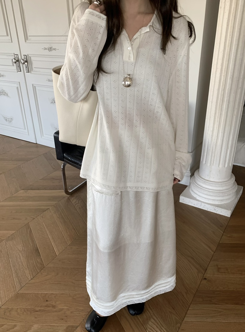 PEBBLE韓國東大門直郵女裝新品職業26春夏時尚人氣針織衫PEBBLE針織衫