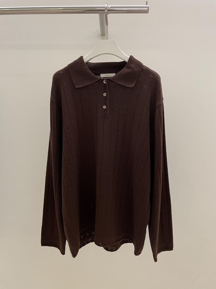 PEBBLE韓國東大門直郵女裝新品職業26春夏時尚人氣針織衫PEBBLE針織衫圖色3