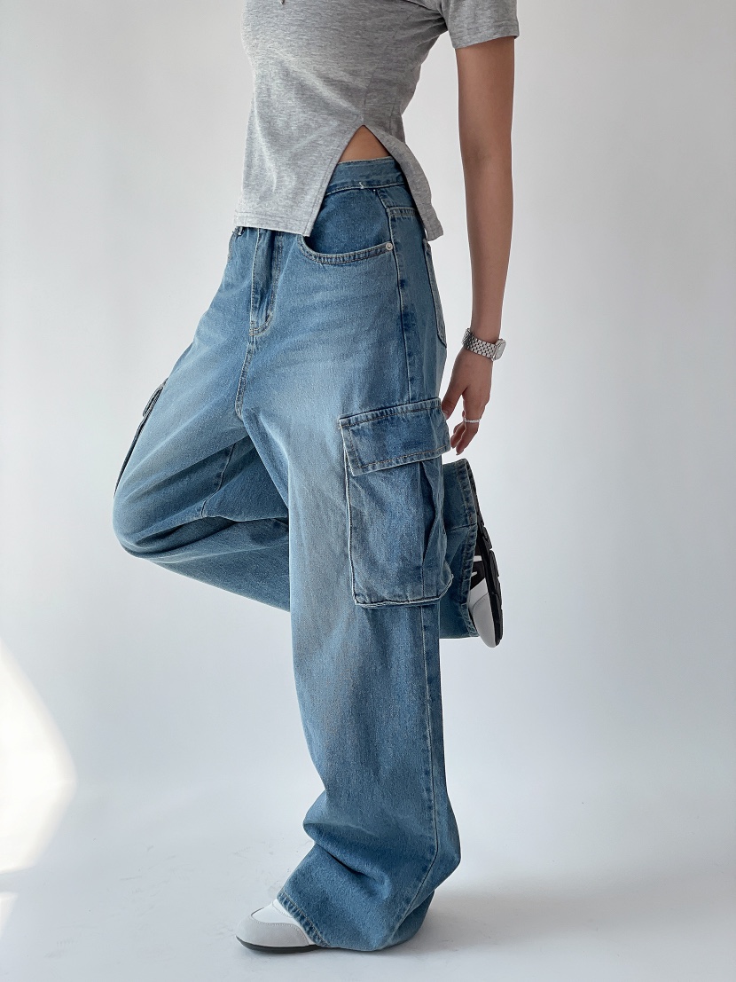 BOUND.A韓國東大門代購女士新品推薦休閑職業26春夏牛仔褲BOUND.A牛仔褲