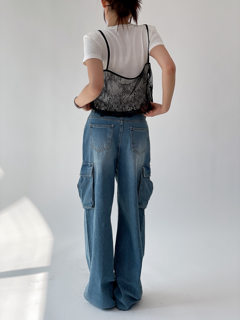 BOUND.A韓國東大門代購女士新品推薦休閑職業26春夏牛仔褲BOUND.A牛仔褲