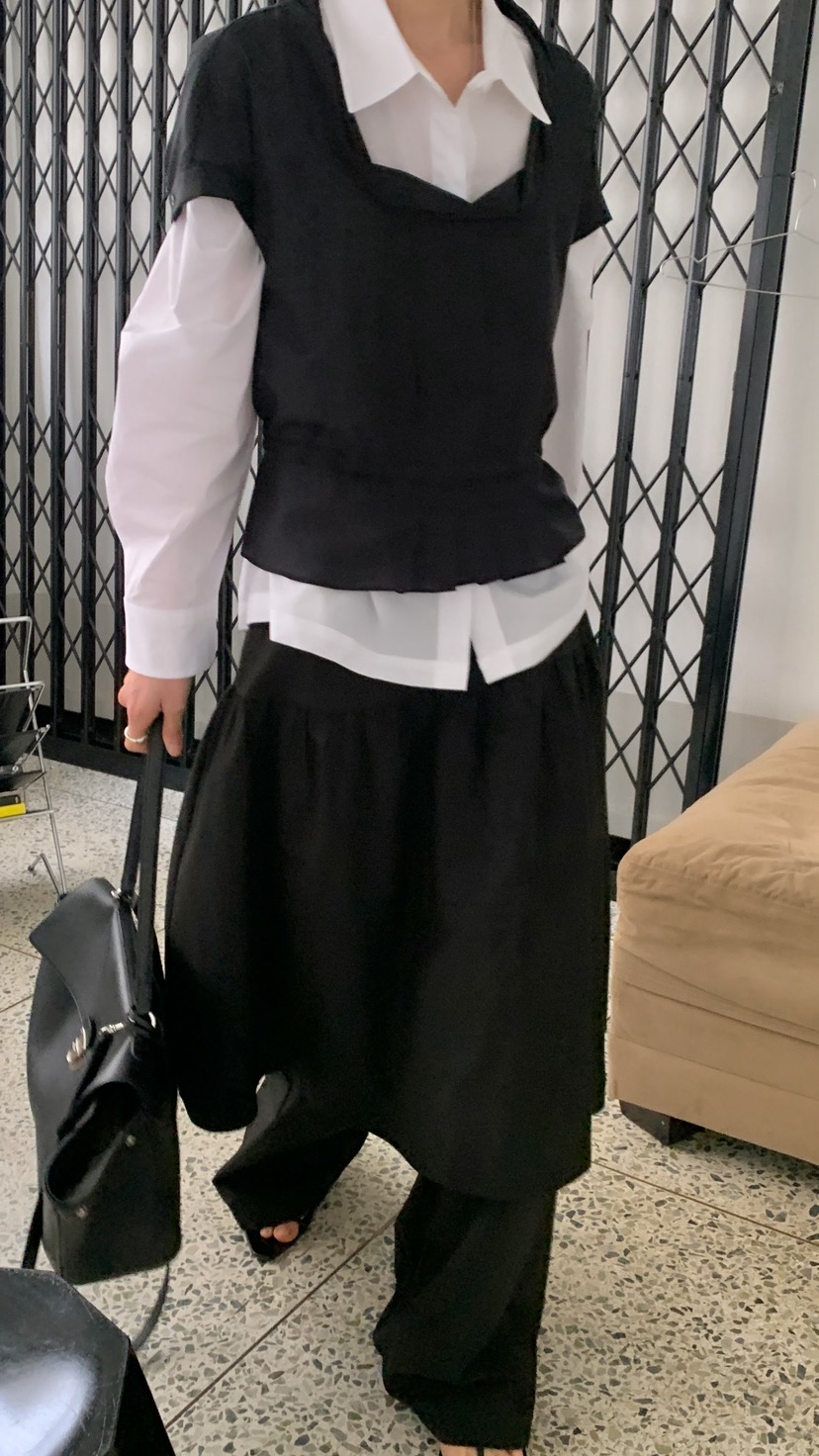 OVER RICH韓國直郵女士新款時尚26春夏人氣職業熱賣裙褲OVER RICH裙褲