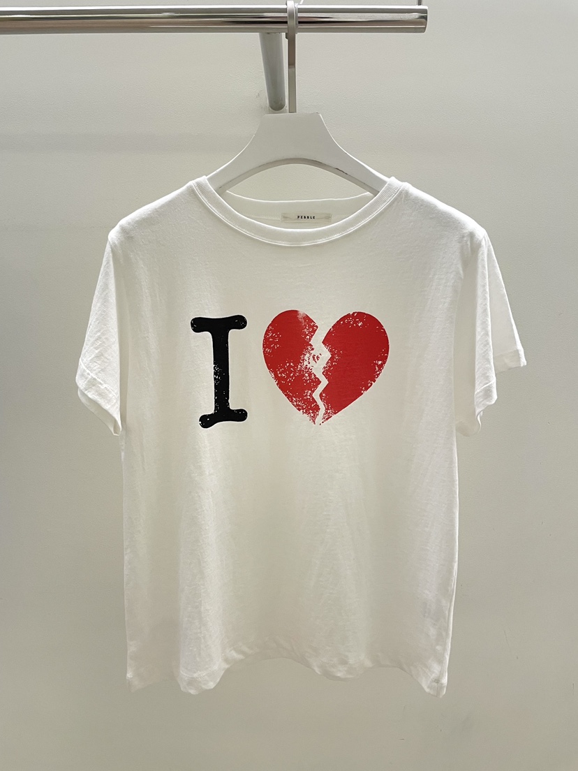 PEBBLE韓國東大門直郵女裝新品人氣熱賣休閑職業26春夏T恤PEBBLET恤圖色3