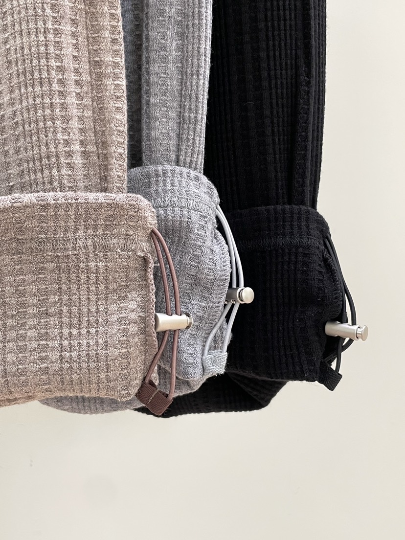 PEBBLE韓國直郵女裝新品推薦人氣休閑時尚熱賣休閑褲華夫格PEBBLE休閑褲