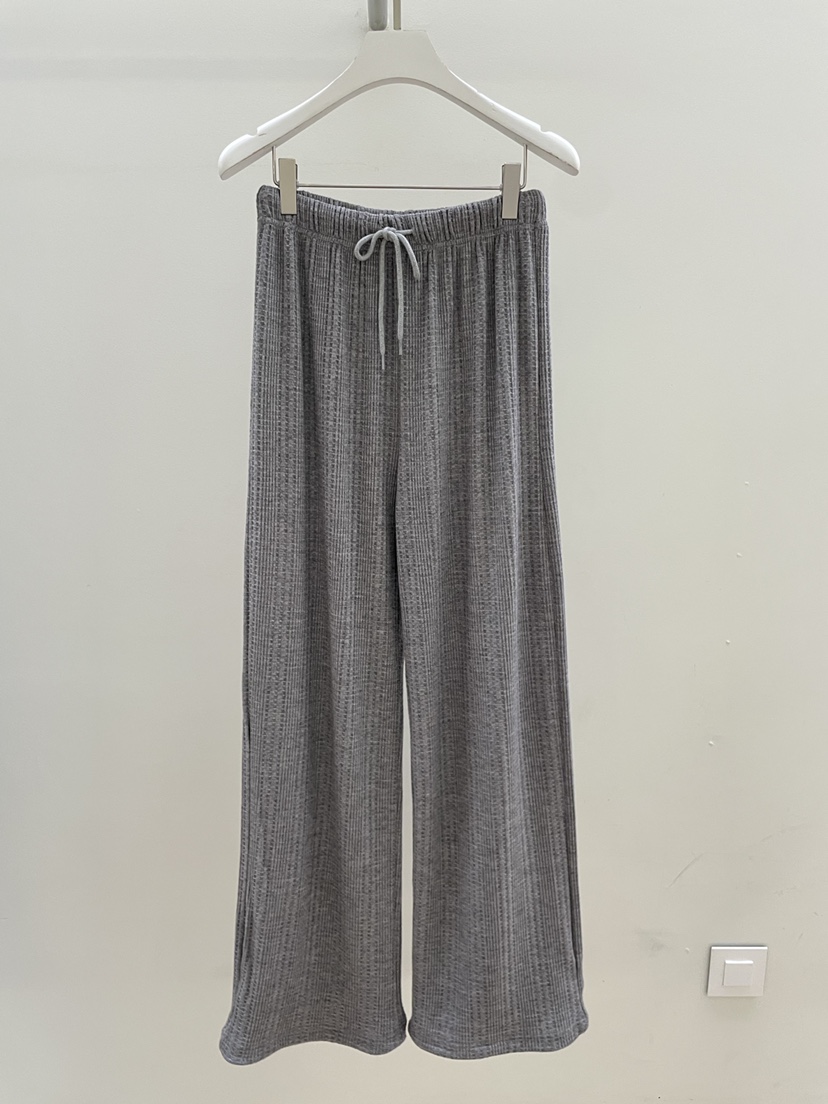 PEBBLE韓國直郵女裝新品推薦人氣休閑時尚熱賣休閑褲華夫格PEBBLE休閑褲圖色1