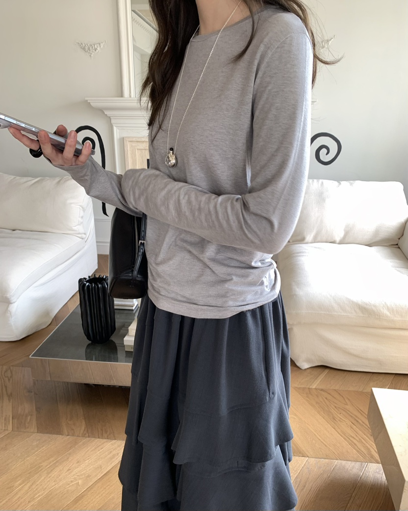 PEBBLE韓國東大門代購女裝新品休閑熱賣時尚推薦人氣長袖T恤PEBBLE長袖T恤