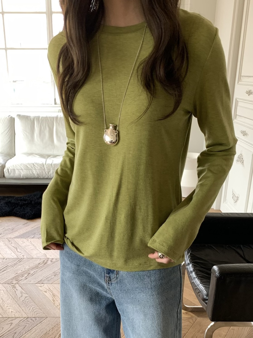 PEBBLE韓國東大門代購女裝新品休閑熱賣時尚推薦人氣長袖T恤PEBBLE長袖T恤