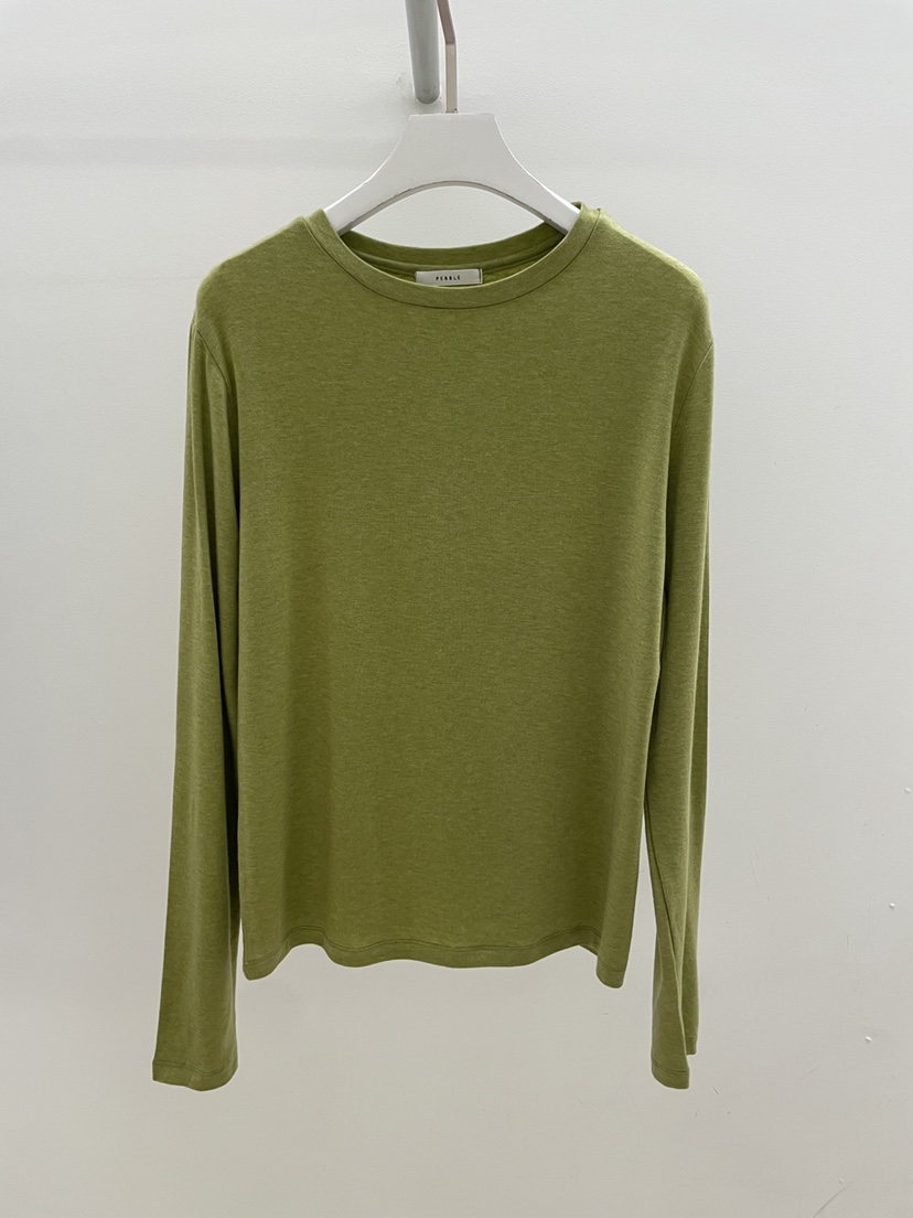 PEBBLE韓國東大門代購女裝新品休閑熱賣時尚推薦人氣長袖T恤PEBBLE長袖T恤圖色2