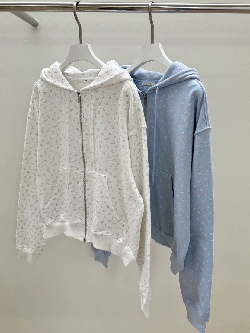 PEBBLE韓國直郵女士新品推薦熱賣時尚職業夾克連帽拉鏈衫PEBBLE夾克