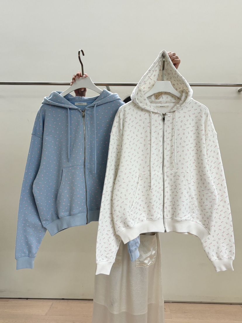 PEBBLE韓國直郵女士新品推薦熱賣時尚職業夾克連帽拉鏈衫PEBBLE夾克