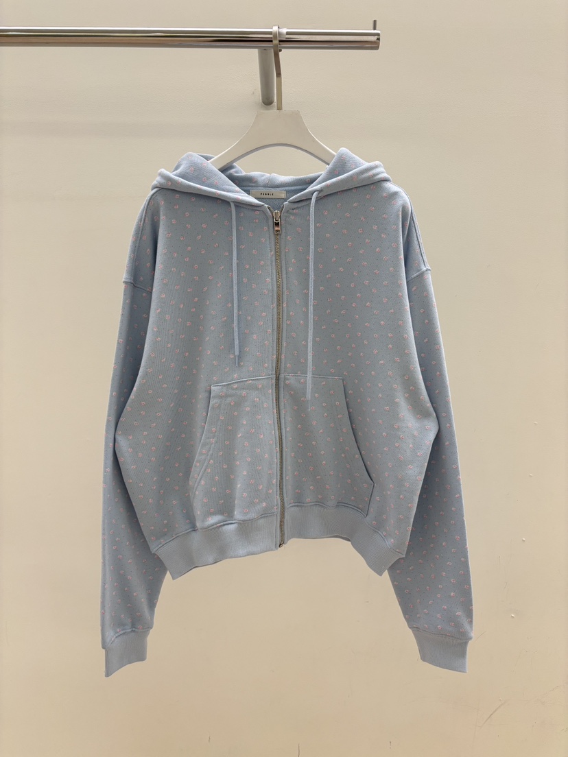 PEBBLE韓國直郵女士新品推薦熱賣時尚職業夾克連帽拉鏈衫PEBBLE夾克圖色1