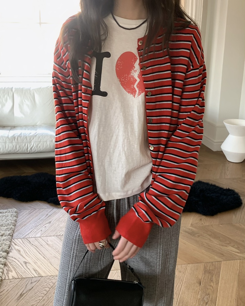 PEBBLE韓國代購女裝新品人氣熱賣26春夏針織衫單排扣開衫PEBBLE針織衫