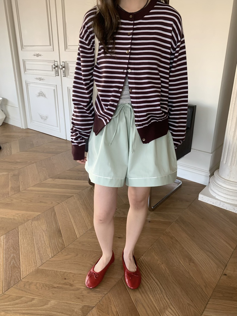 PEBBLE韓國代購女裝新品人氣熱賣26春夏針織衫單排扣開衫PEBBLE針織衫