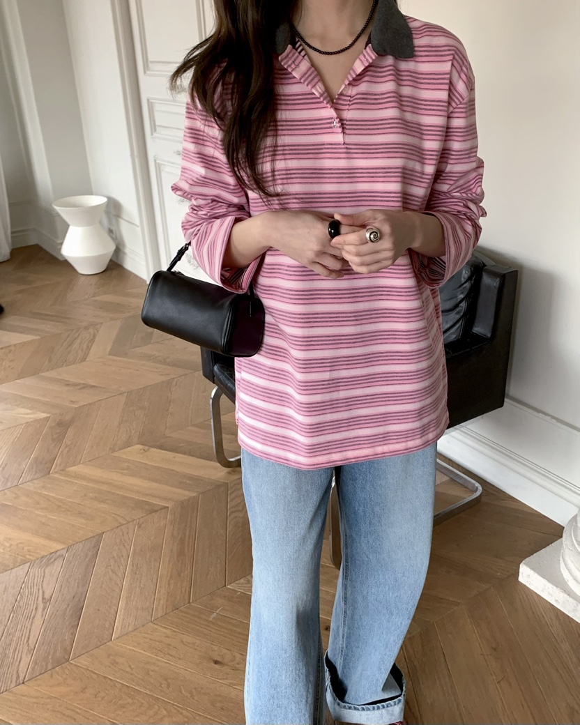 PEBBLE韓國東大門直郵女裝新品推薦26春夏休閑時尚長袖T恤PEBBLE長袖T恤