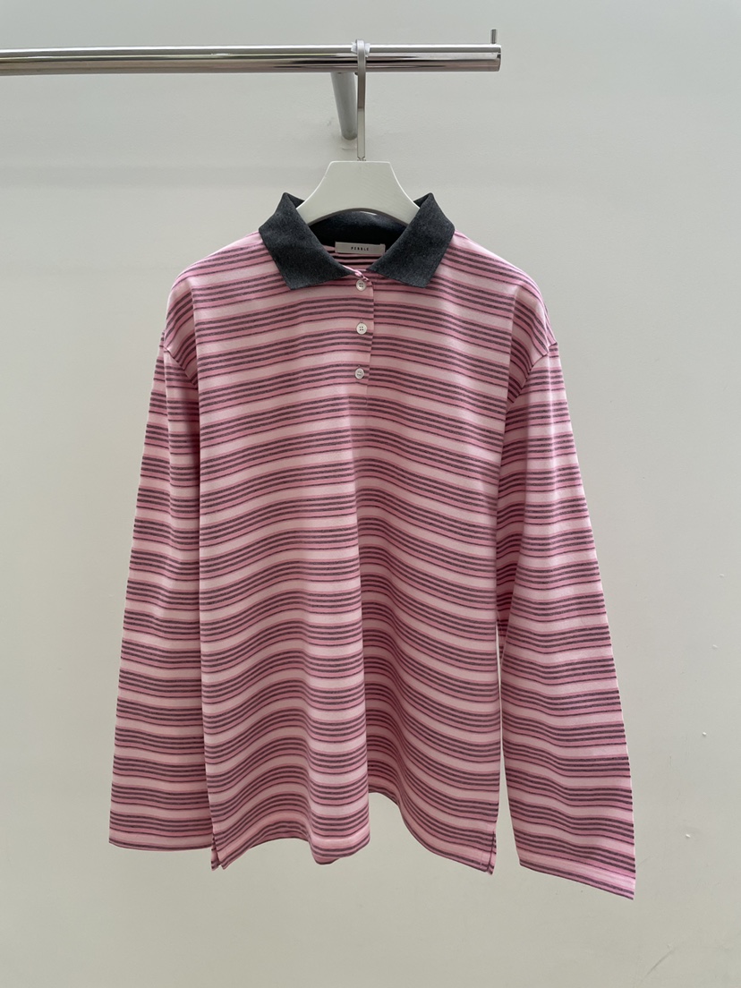 PEBBLE韓國東大門直郵女裝新品推薦26春夏休閑時尚長袖T恤PEBBLE長袖T恤圖色2