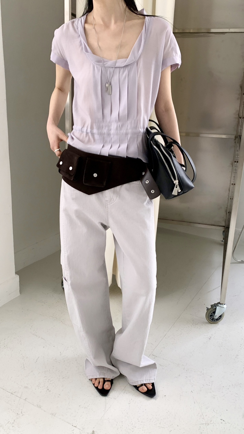 OVER RICH韓國代購女士新品推薦時尚休閑26春夏襯衫蕾絲衫OVER RICH襯衫/蕾絲衫