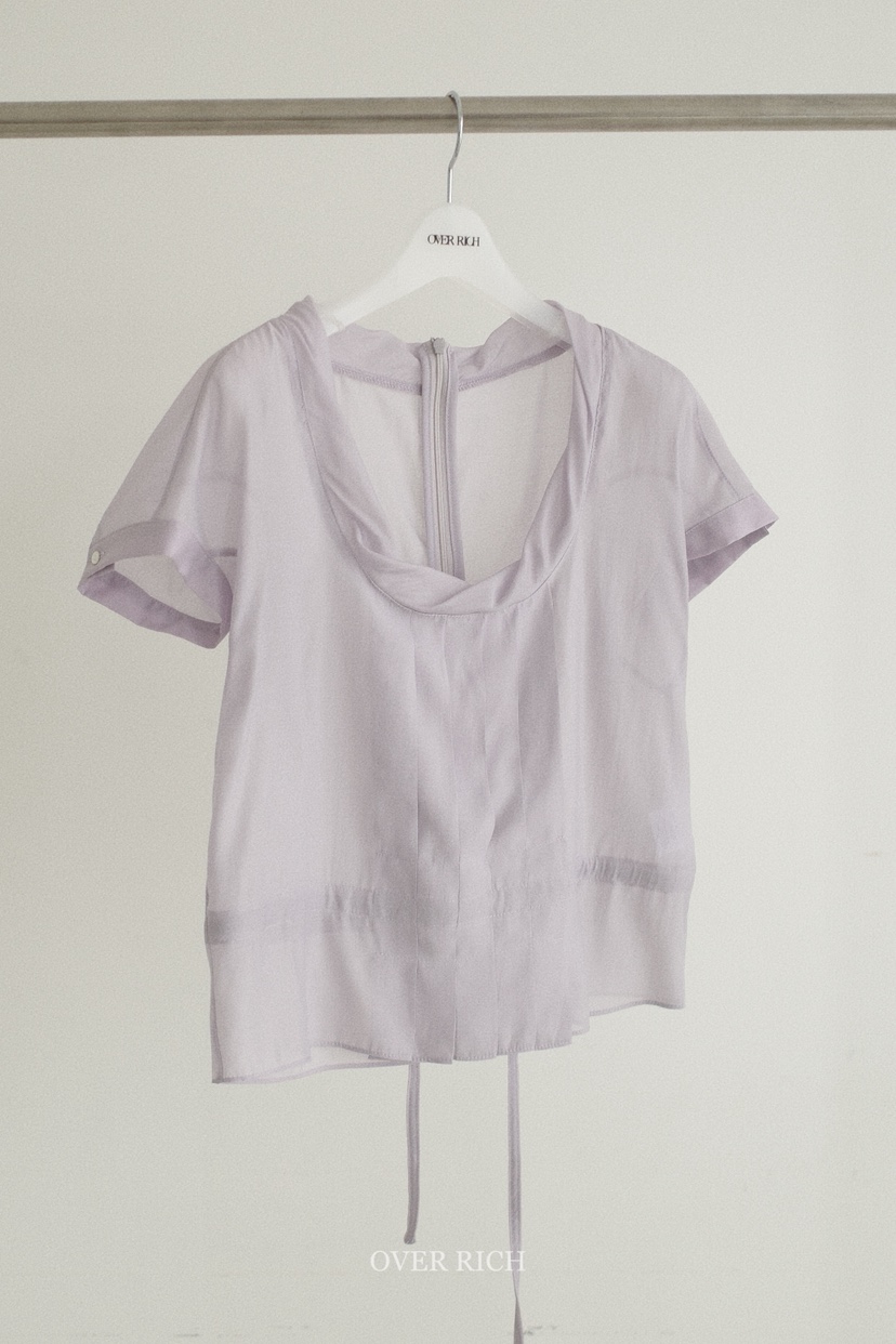 OVER RICH韓國代購女士新品推薦時尚休閑26春夏襯衫蕾絲衫OVER RICH襯衫/蕾絲衫圖色1