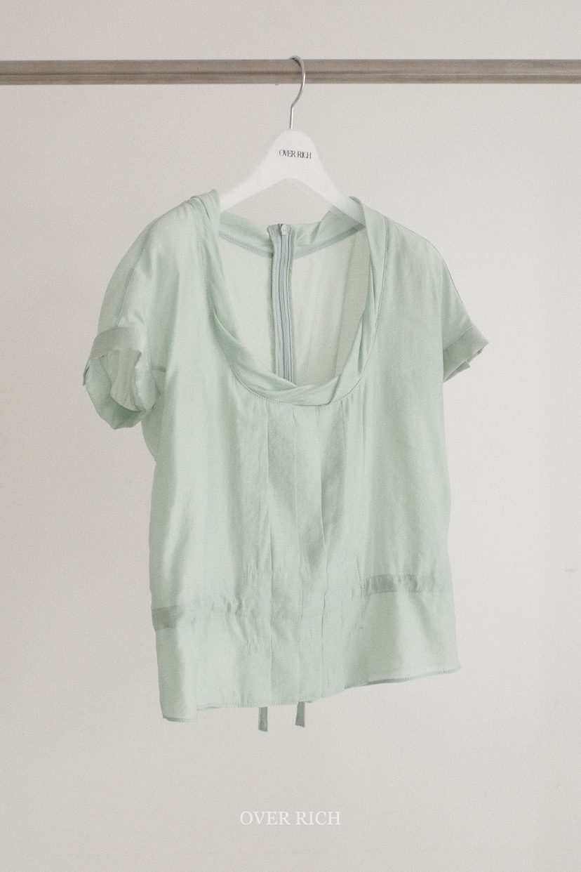 OVER RICH韓國代購女士新品推薦時尚休閑26春夏襯衫蕾絲衫OVER RICH襯衫/蕾絲衫圖色3