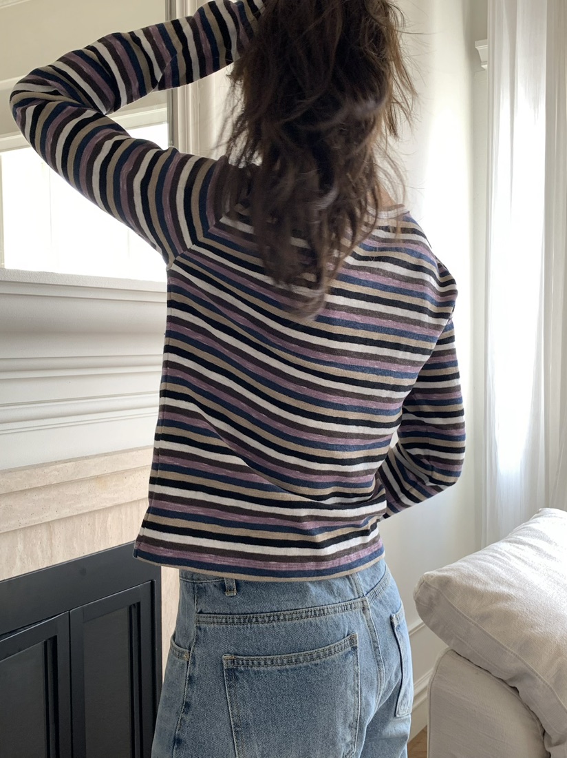 PEBBLE韓國代購女裝新品26春夏推薦熱賣人氣時尚休閑長袖T恤PEBBLE長袖T恤