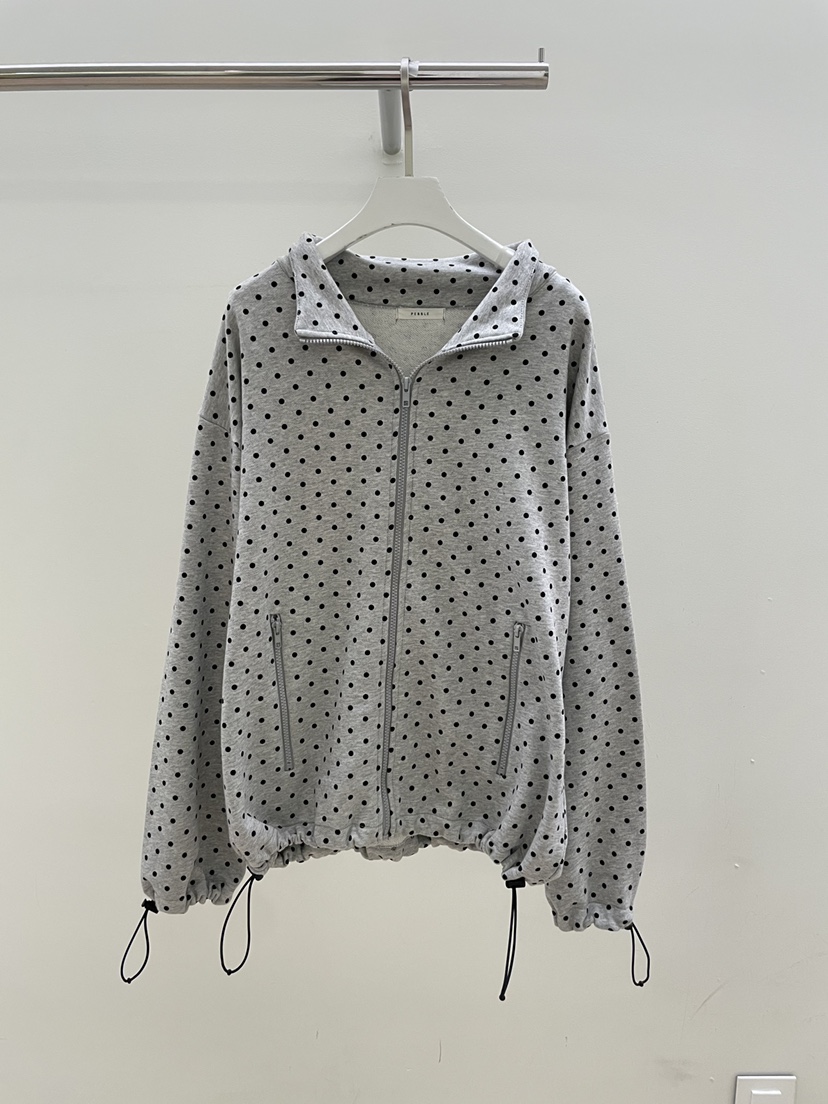 PEBBLE韓國直郵女裝新款人氣時尚推薦休閑熱賣26春夏夾克拉鏈PEBBLE夾克圖色1