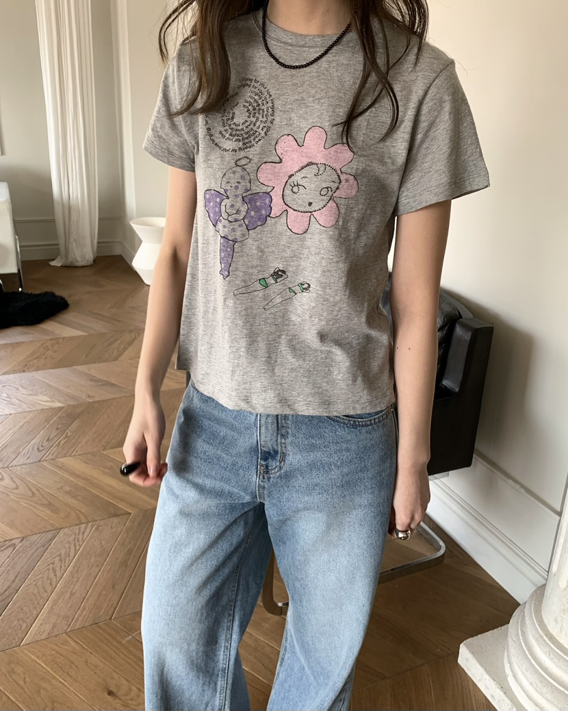 PEBBLE韓國東大門代購女裝新品職業26春夏時尚休閑推薦T恤PEBBLET恤